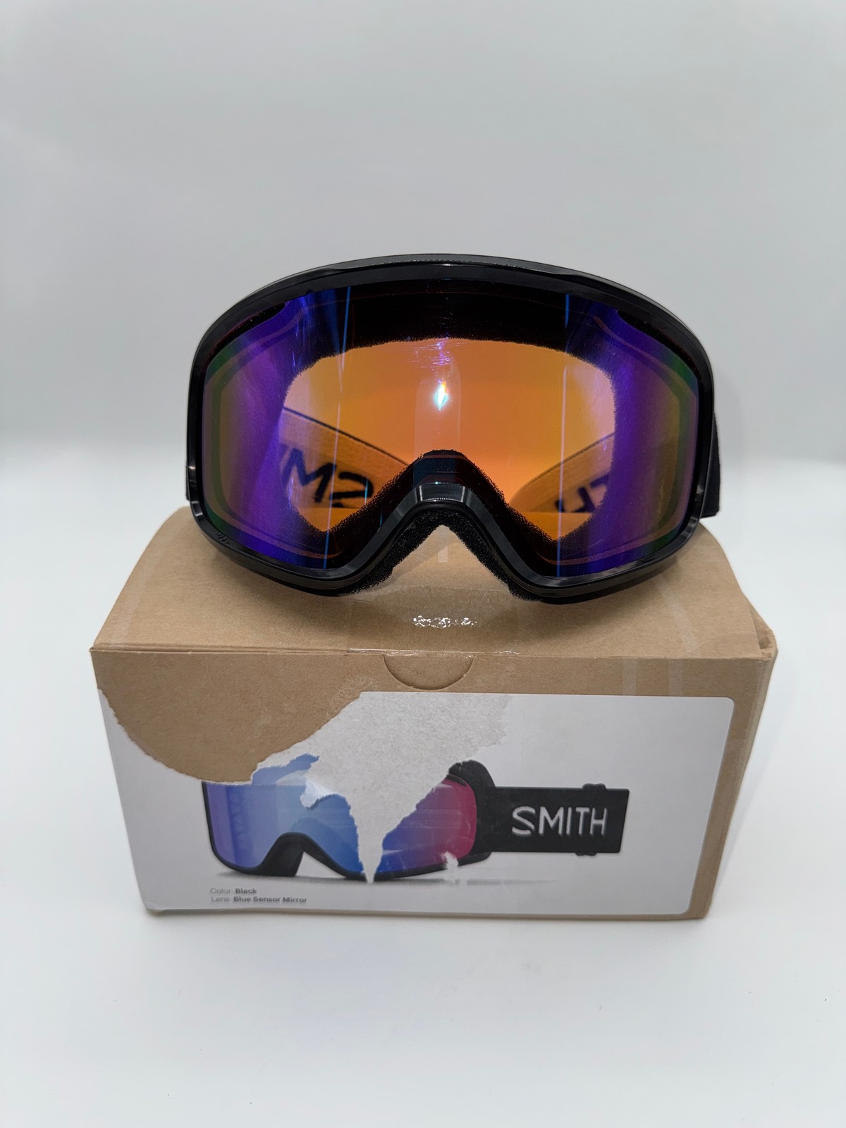 Smith Vogue Black with Blue Sensor Mirror Lens Size M