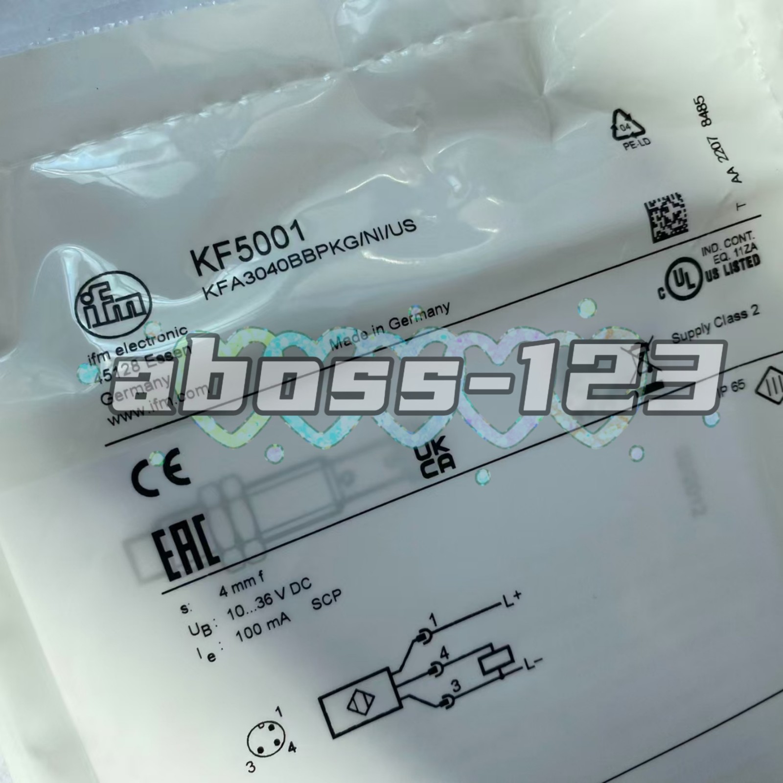 IFM KF5001 Capacitive Sensor#1pcs New In Box