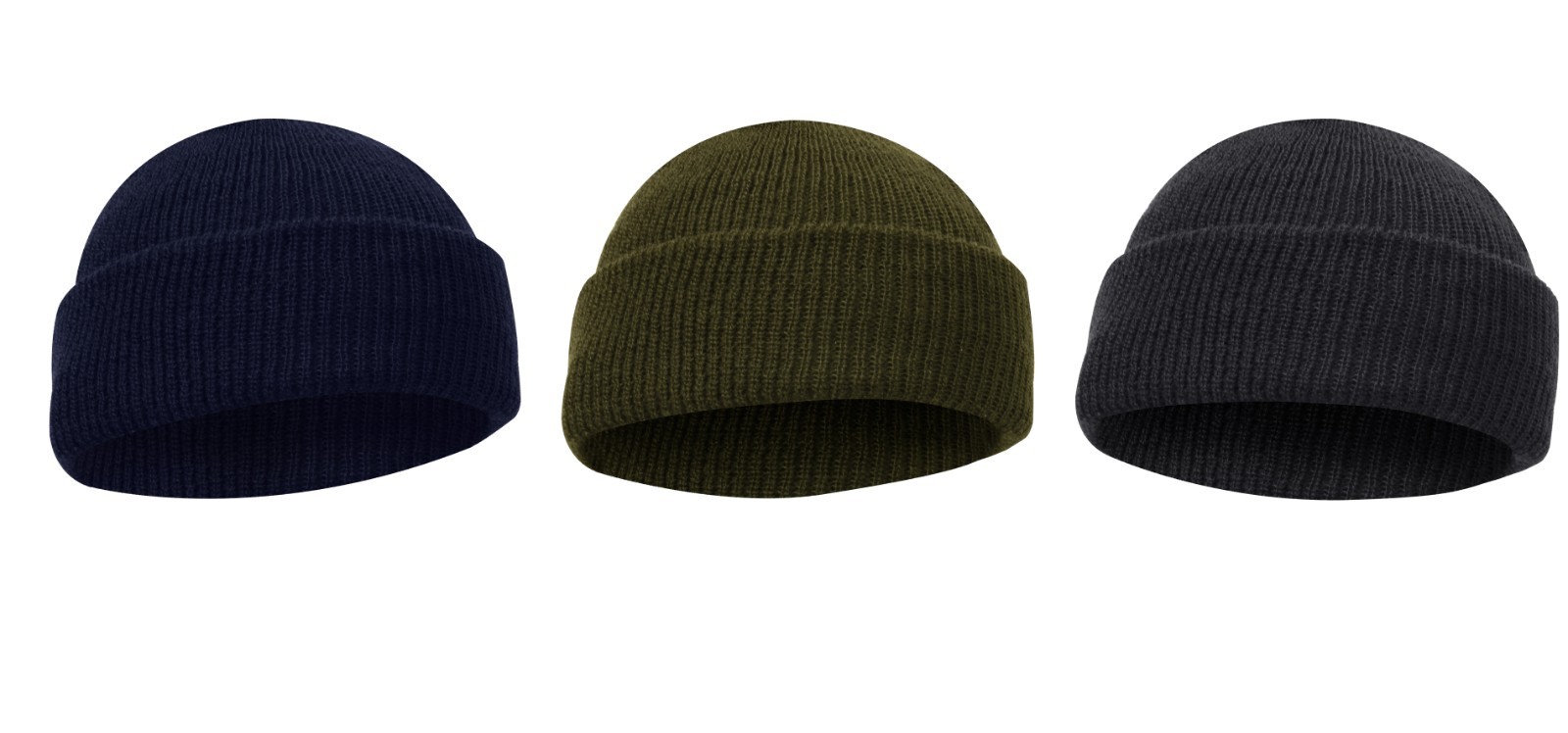 Winter Knit Watch Cap 100% Wool Genuine GI Military USA Made Beanie Free Ship!