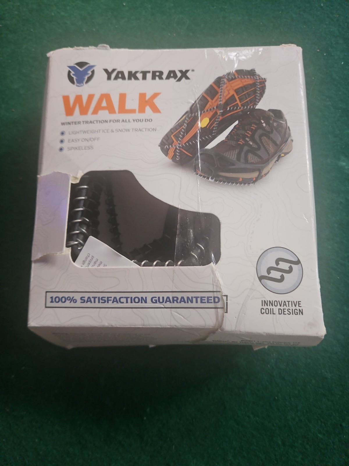 NIB Yaktrax Walk Winter Traction Spikeless Coils