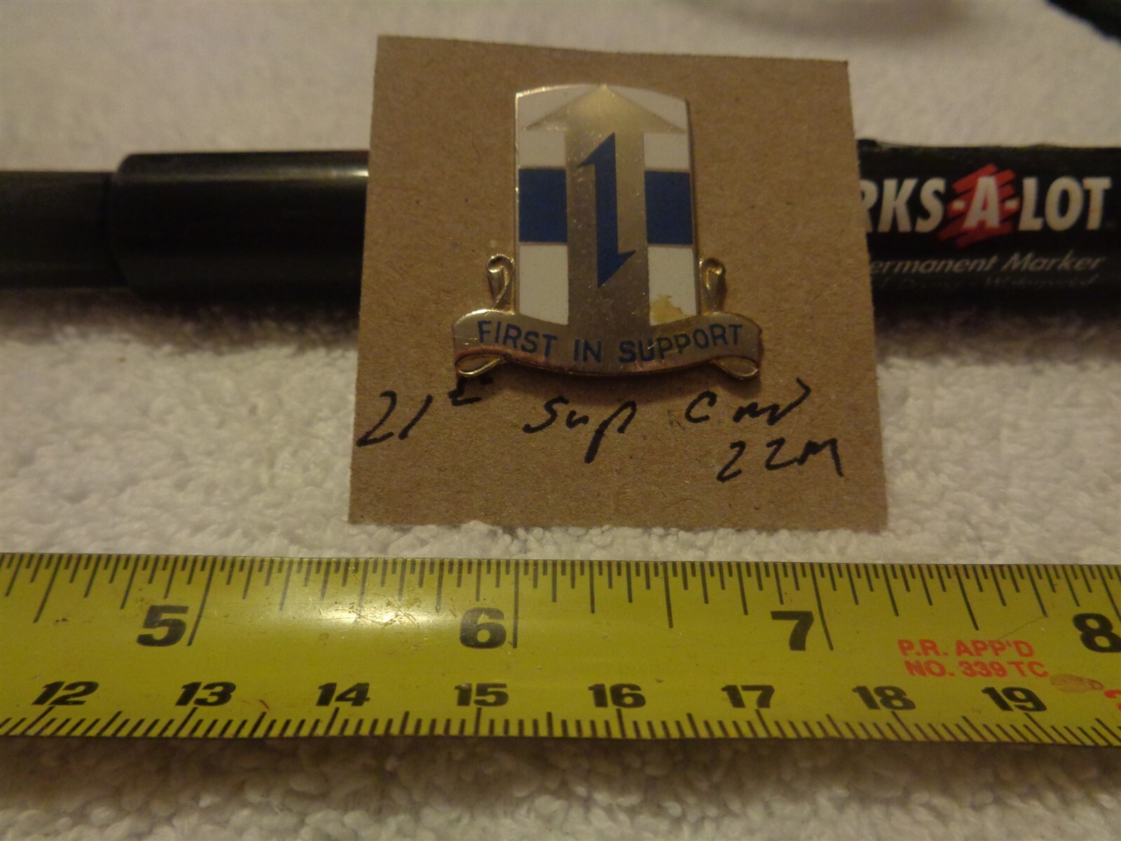 21st Support Command 22M Unit Crest, DI, DUI (DRAW#BD)