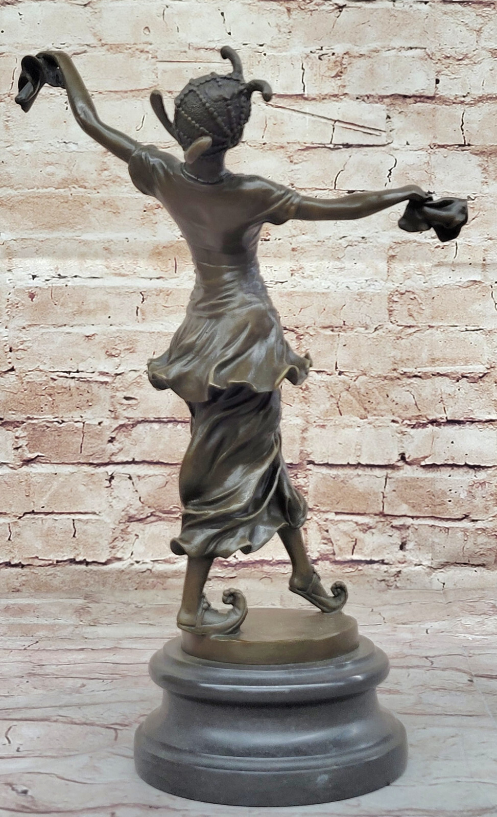Art Deco Collectible Turkish Dancer Bronze Statue by CL J R Colinet Detailed