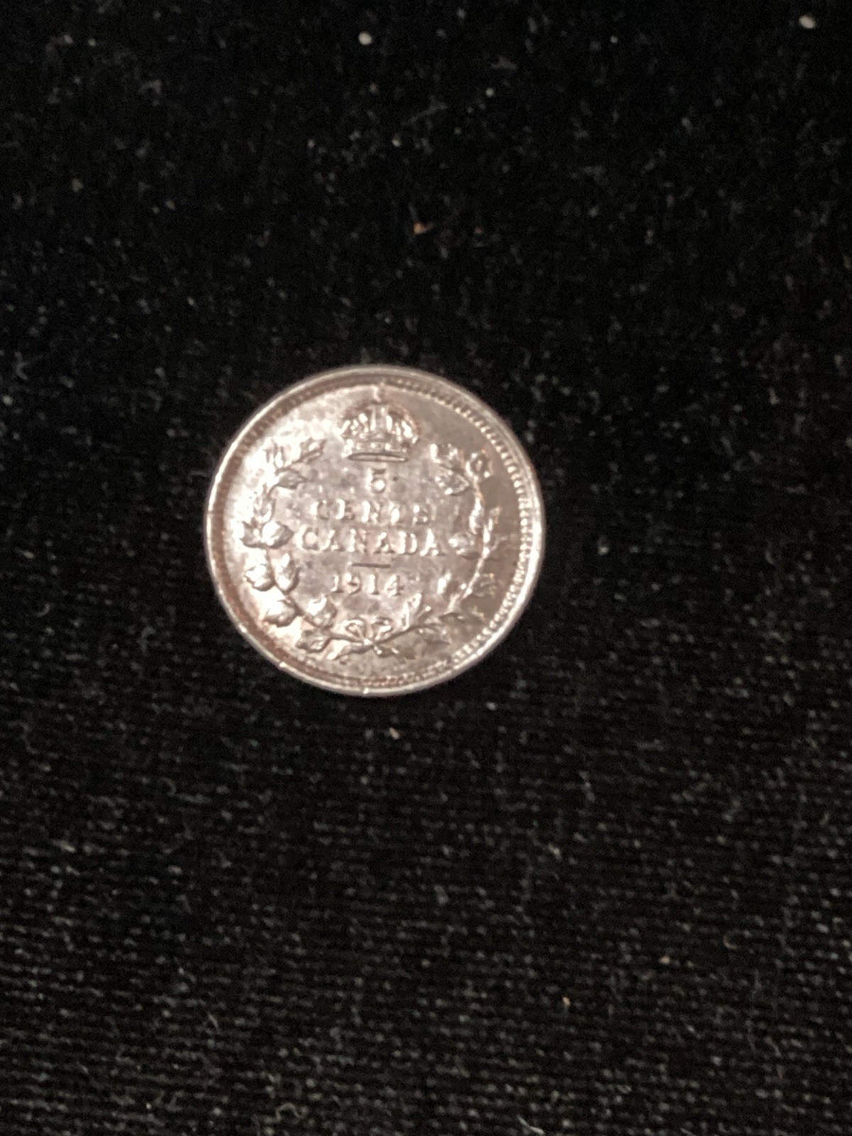 Canada 1914 Silver 5 Cent King George V High Grade AU+ Beauty In My Photos!