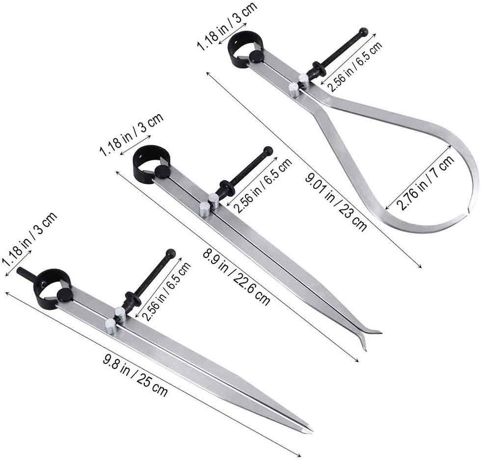 Versatile 8-Inch Stainless Steel Caliper Set: Perfect for All Measuring Needs