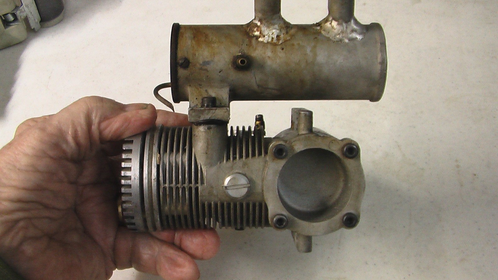 Webra 120 RC with muffler runs well