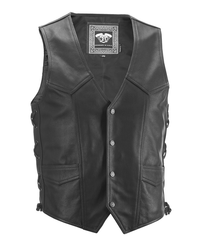 HIGHWAY 21 Six Shooter Vest Sm Black 489-1070S