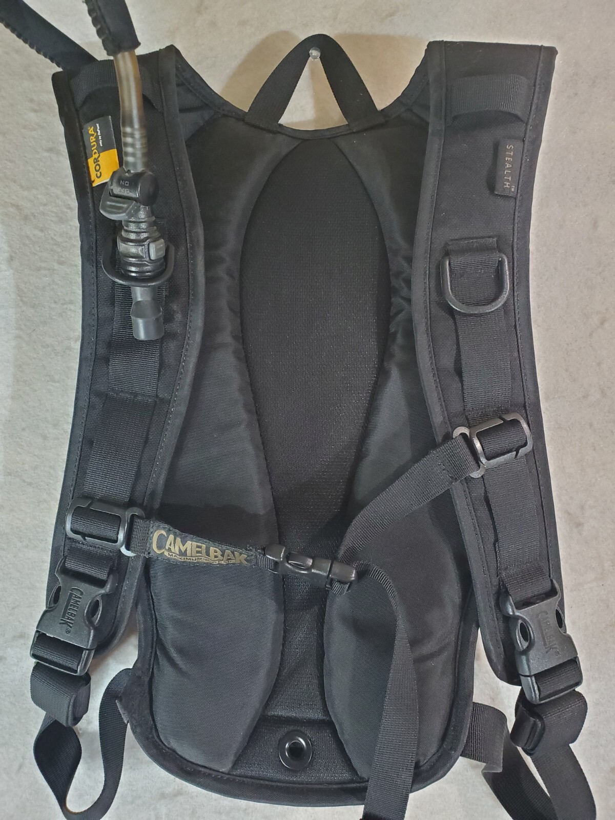 Camelbak Maximum Gear Stealth Hydration Backpack w/ Bladder - Black Adjustable