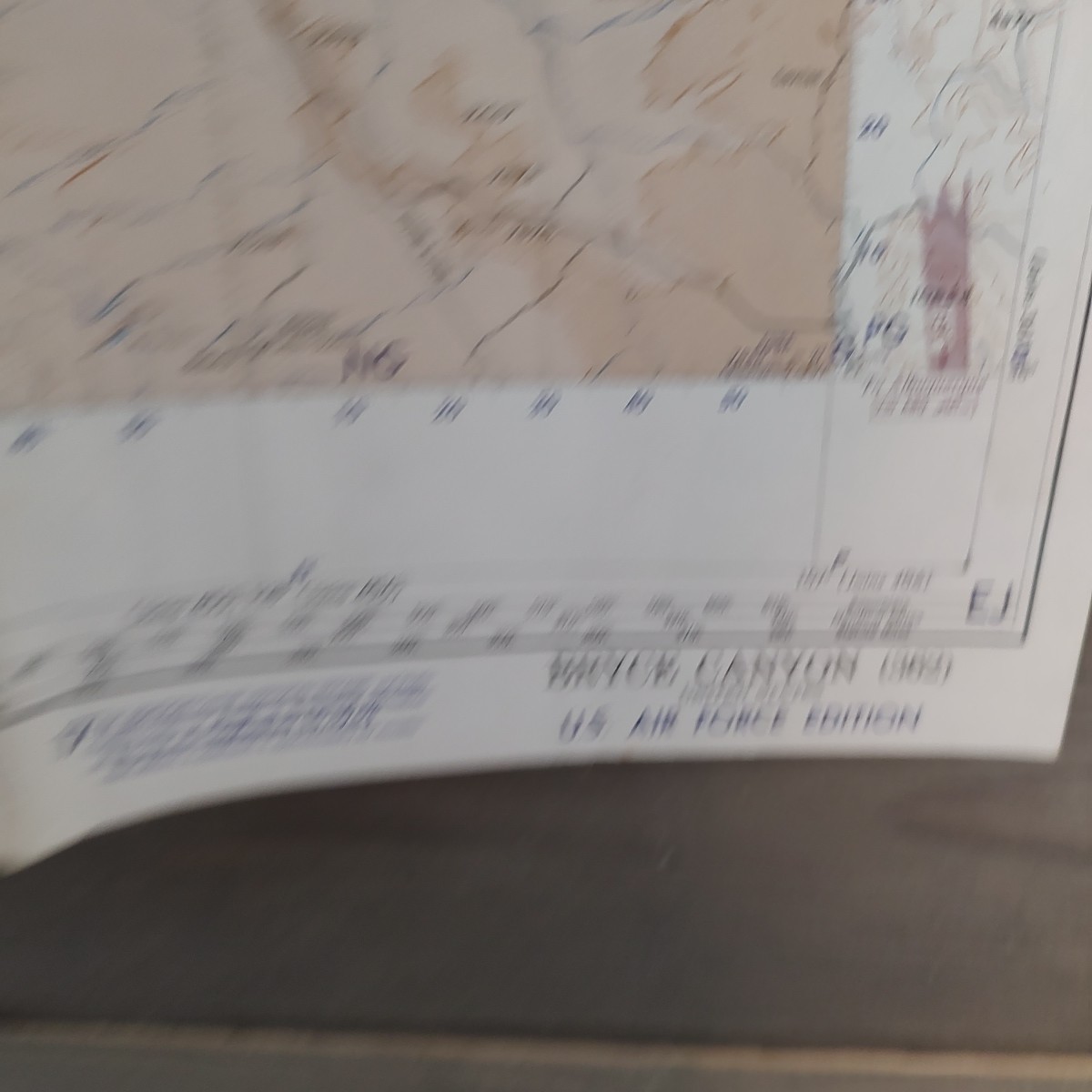 World Aeronautical Chart Map BRYCE CANYON 1953 USAF Edition 2 Sided