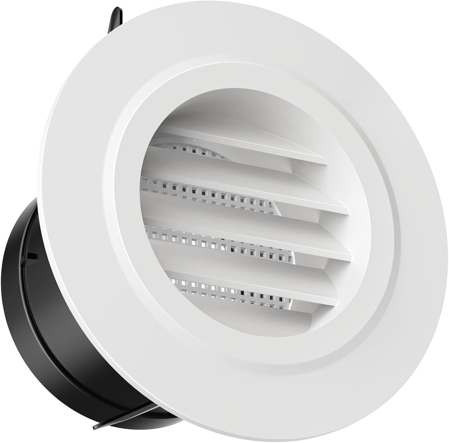3 in Soffit Exhaust Vent, Dryer Vent Cover Round 3 Inch Vent Cover with Built-in