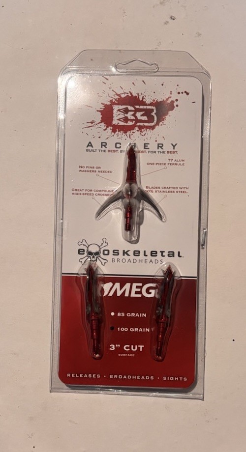 B3 Archery Exoskeletal MEG 100gr Broadhead 3pk.