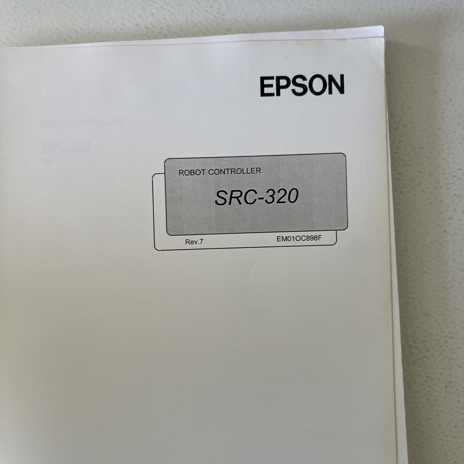 EPSON SRC-320 Controller Manual (Factory Automation Robotics)