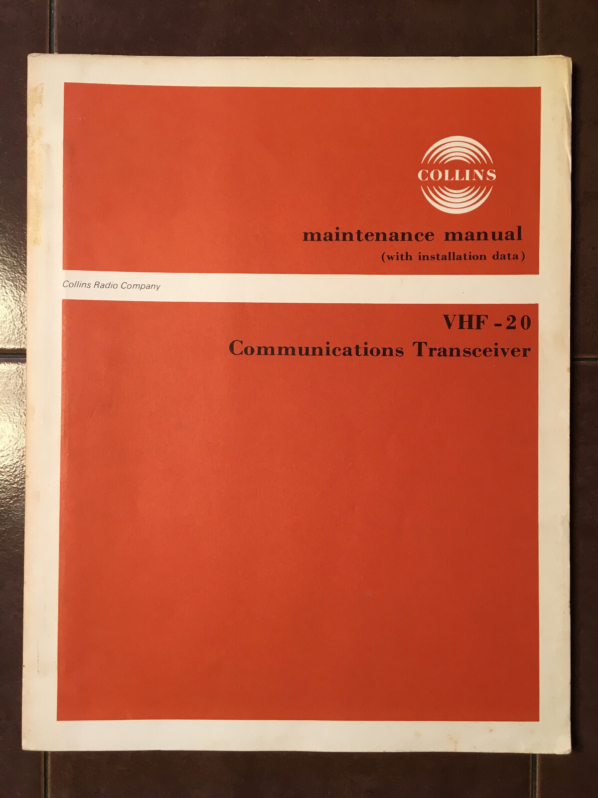 Collins VHF-20 Install Manual