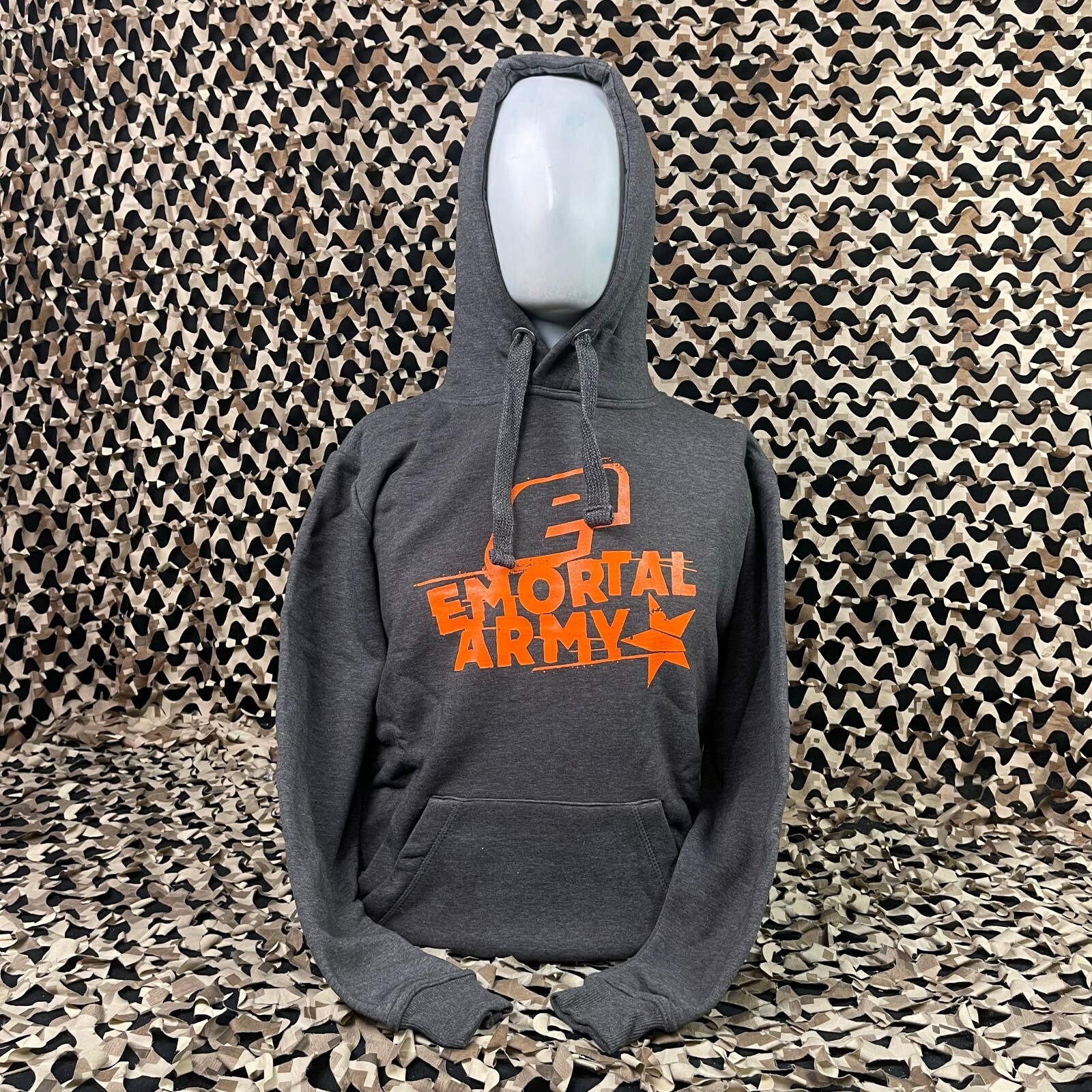 NEW Planet Eclipse Emortal Army Hooded Sweatshirt - Charcoal - Large
