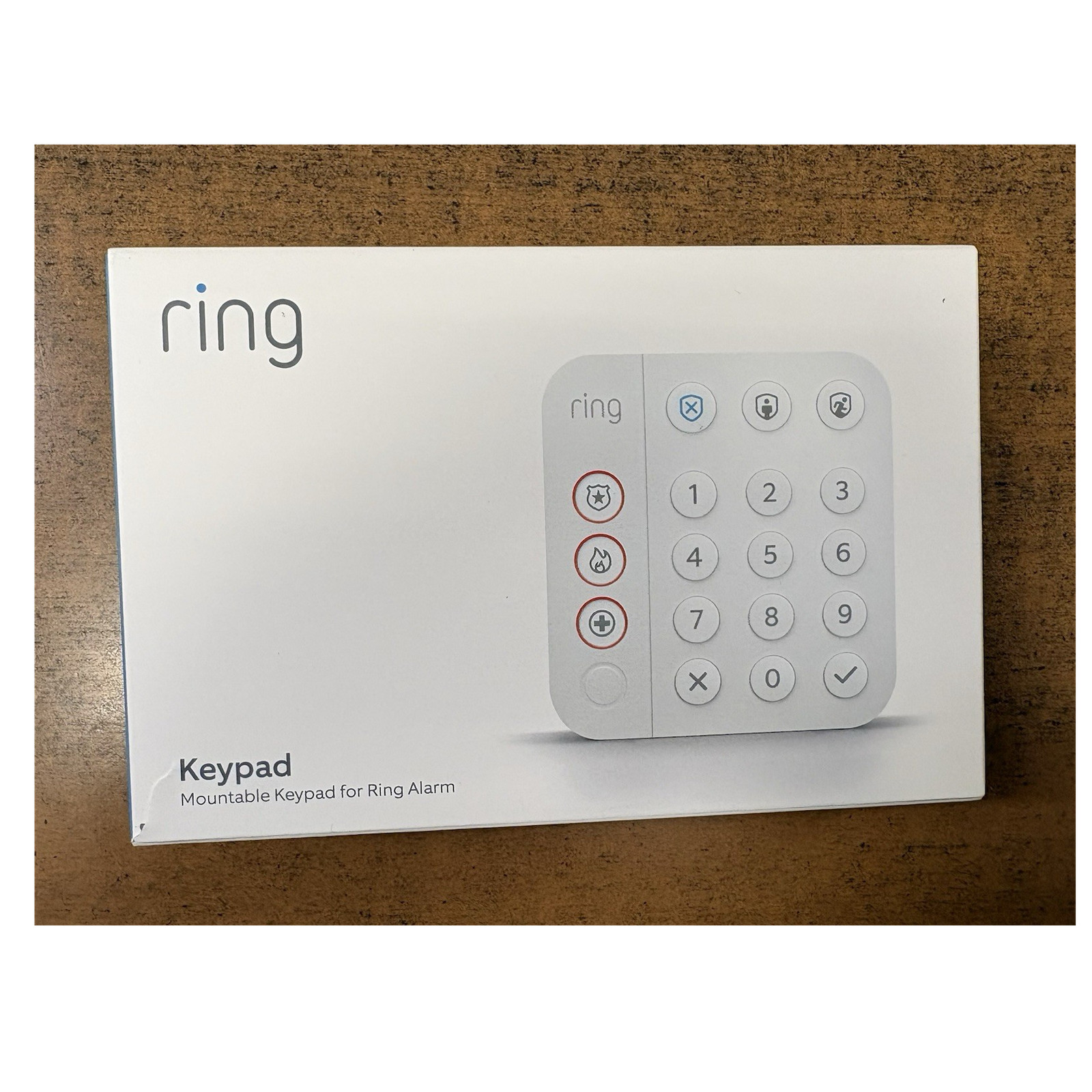 Ring Alarm Keypad (2nd Gen) Wireless Z-Wave Plus Rechargeable Alexa White