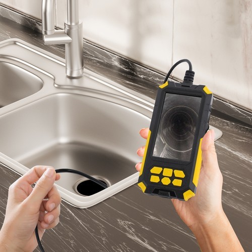 Waterproof Pipeline Endoscope Drain Sewer Pipe Inspection Camera Video Monitor