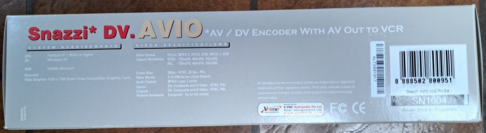 NEW! Unopened. Video Capture & Editing Kit. Snazzi* SN1604. Includes everything!