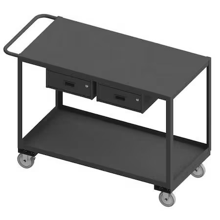 Westward Rsc-2448-2-2Dr-95W Mobile Wrkstion, Steel, 48"L, 24"W, 2 Shelf