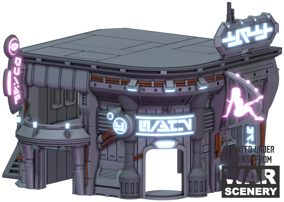 Cyberpunk Funhouse WarScenery for 40k Infinity StarGrave StarWarsLegion