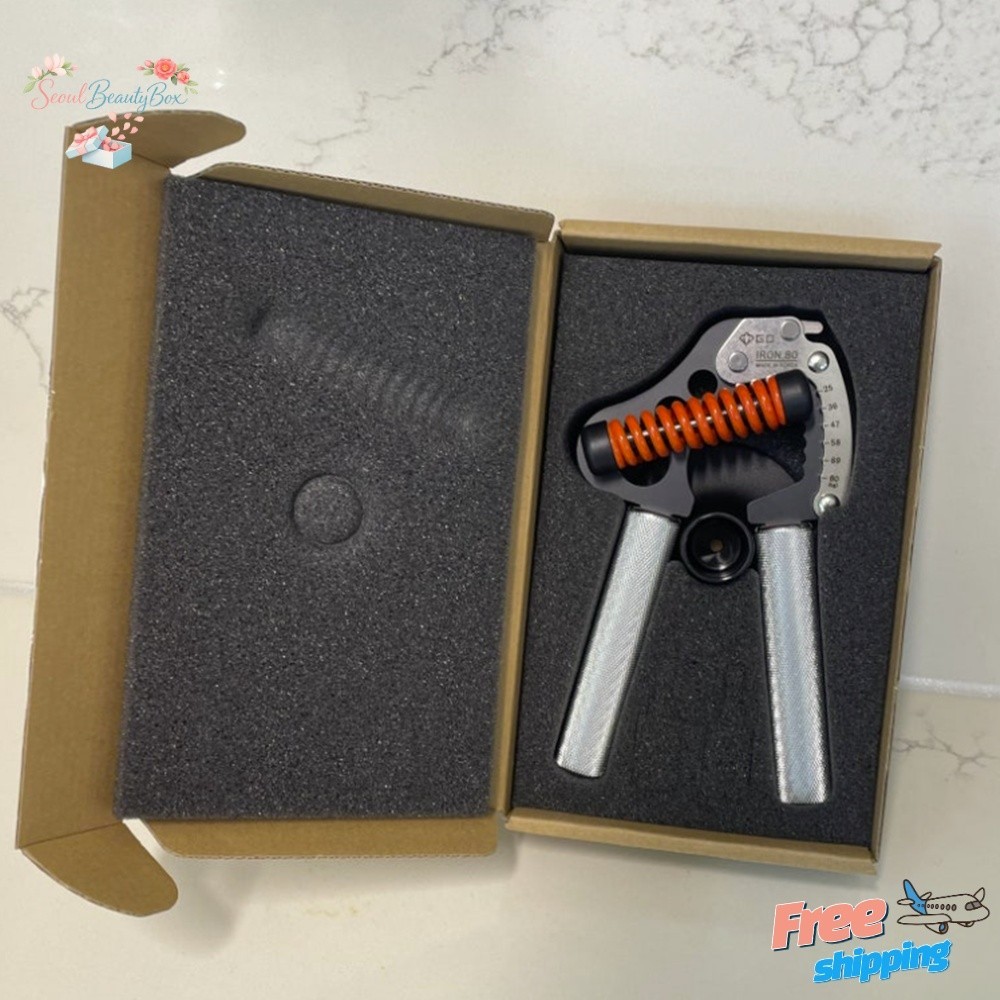 GD Iron Grip 12-Level Adjustable Hand Grip Strengthener Aluminum 12-82kg 489g