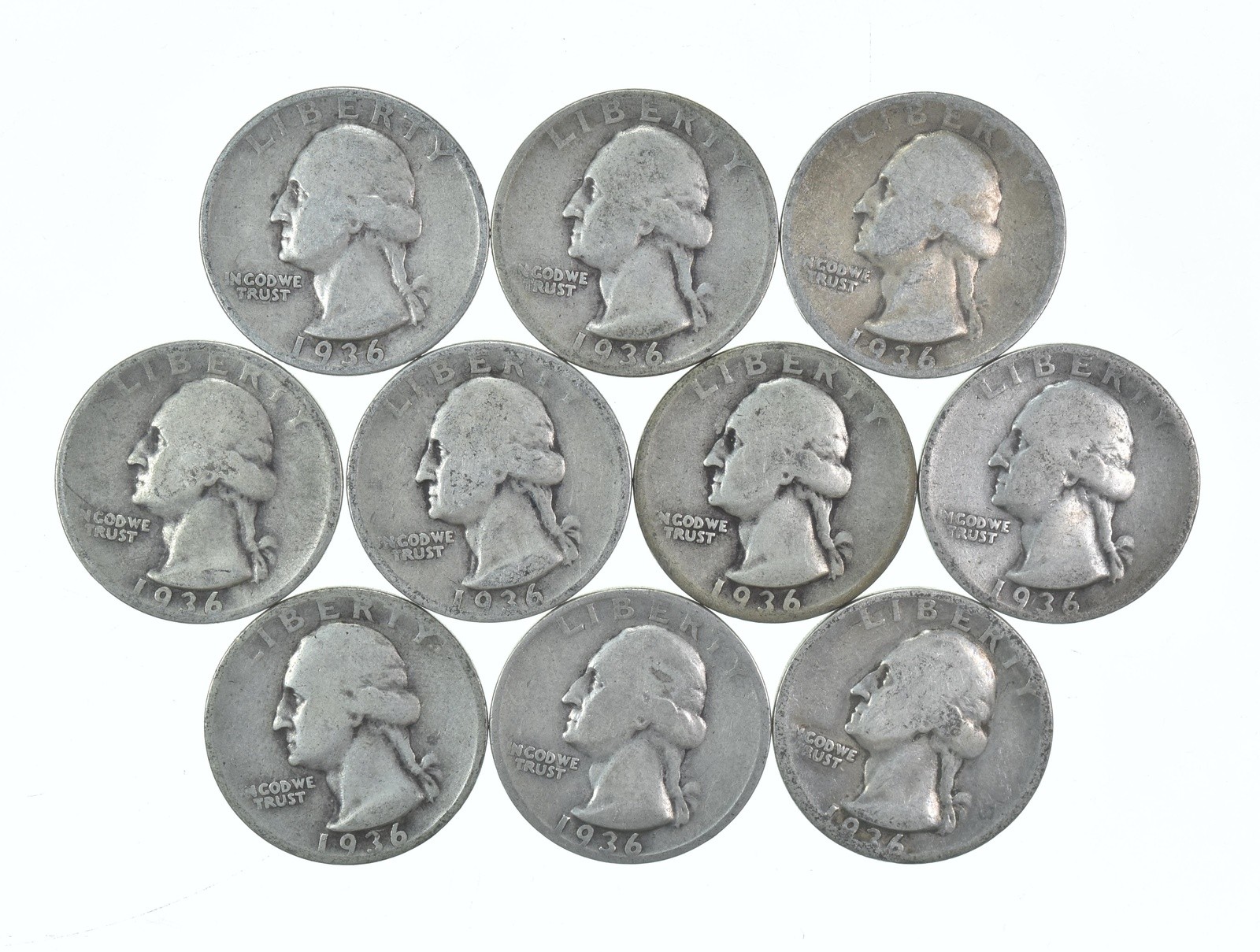 1936-S Washington Quarter Average Circ