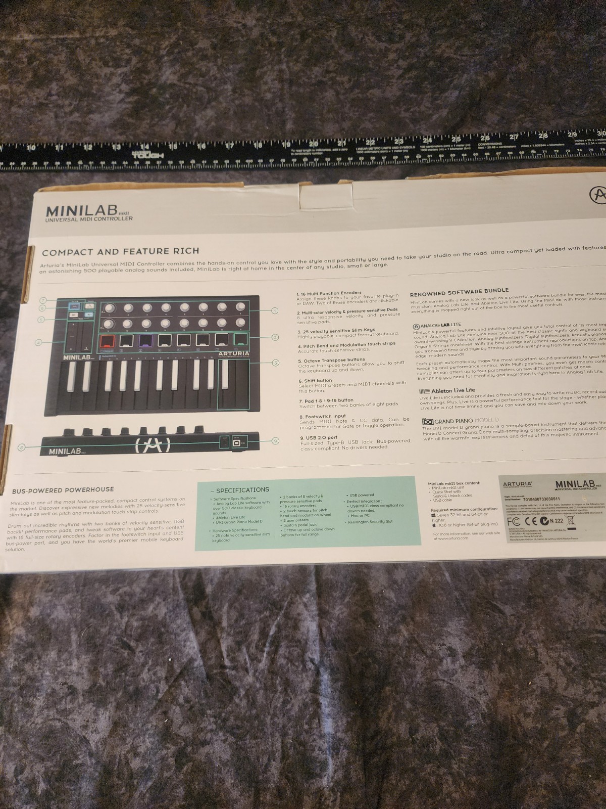 Arturia MiniLab mkII Midi Keyboard Controller BLACK
