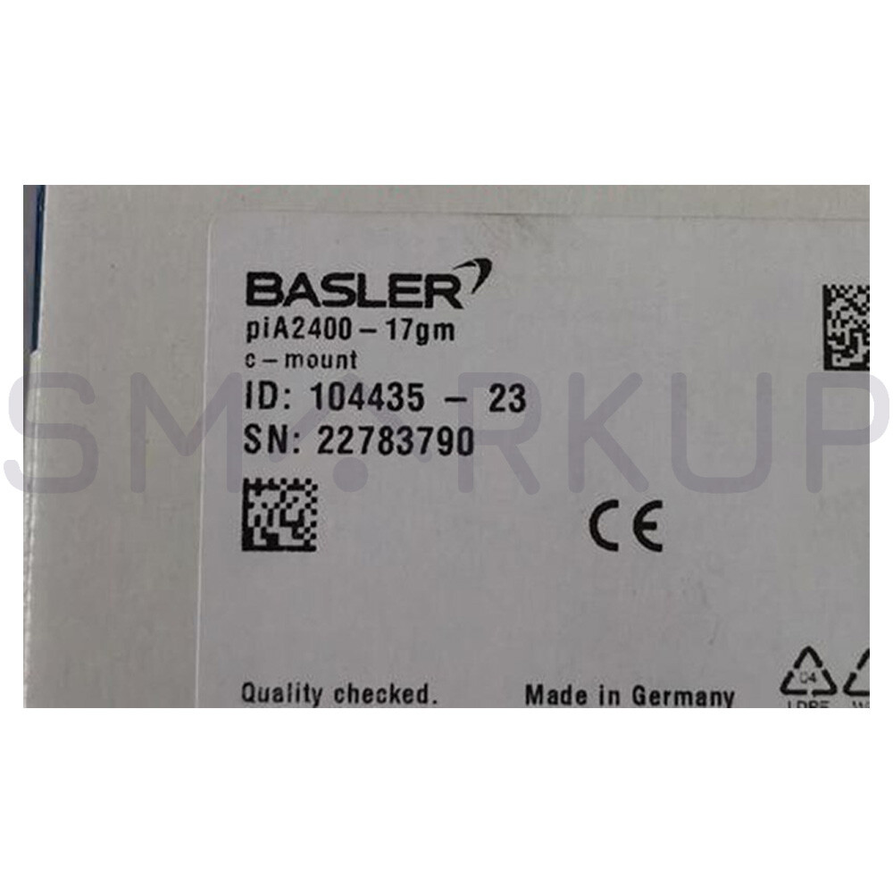 Used & Tested BASLER piA2400-17gm Industrial Camera