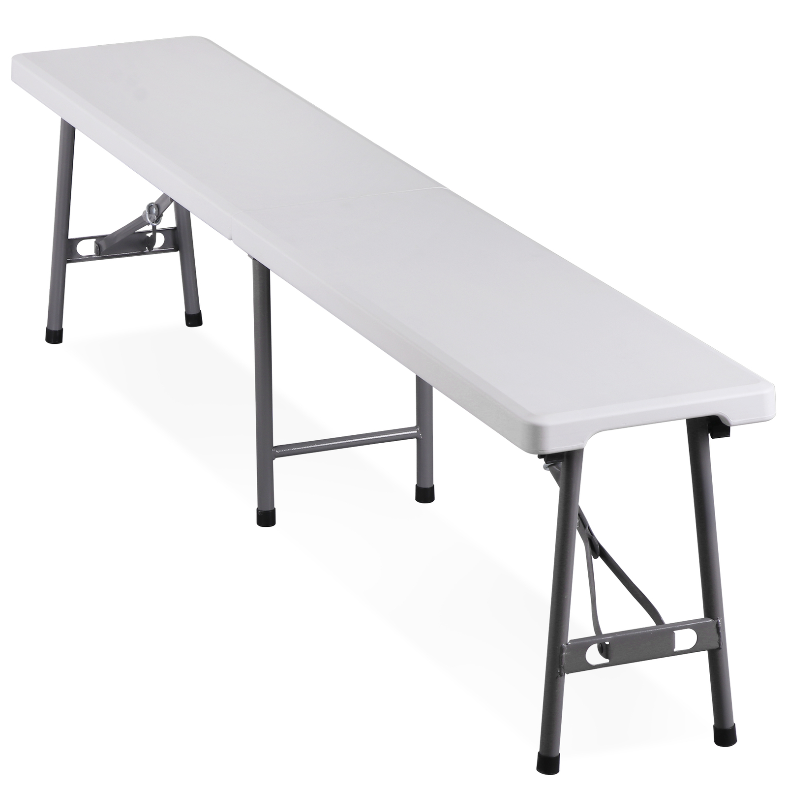 Folding Bench 6FT Plastic Folding Bench with Handles for Party Camping Picnic