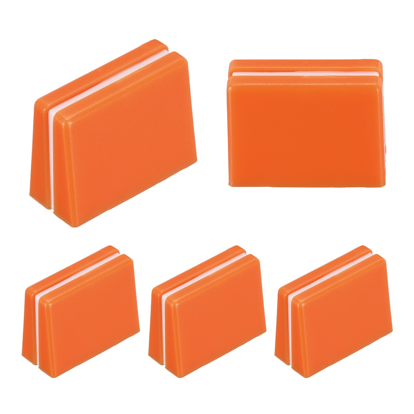 For DJ Console, Caps Plastic Fader Universal Knobs Mixer Orange, 5Pc