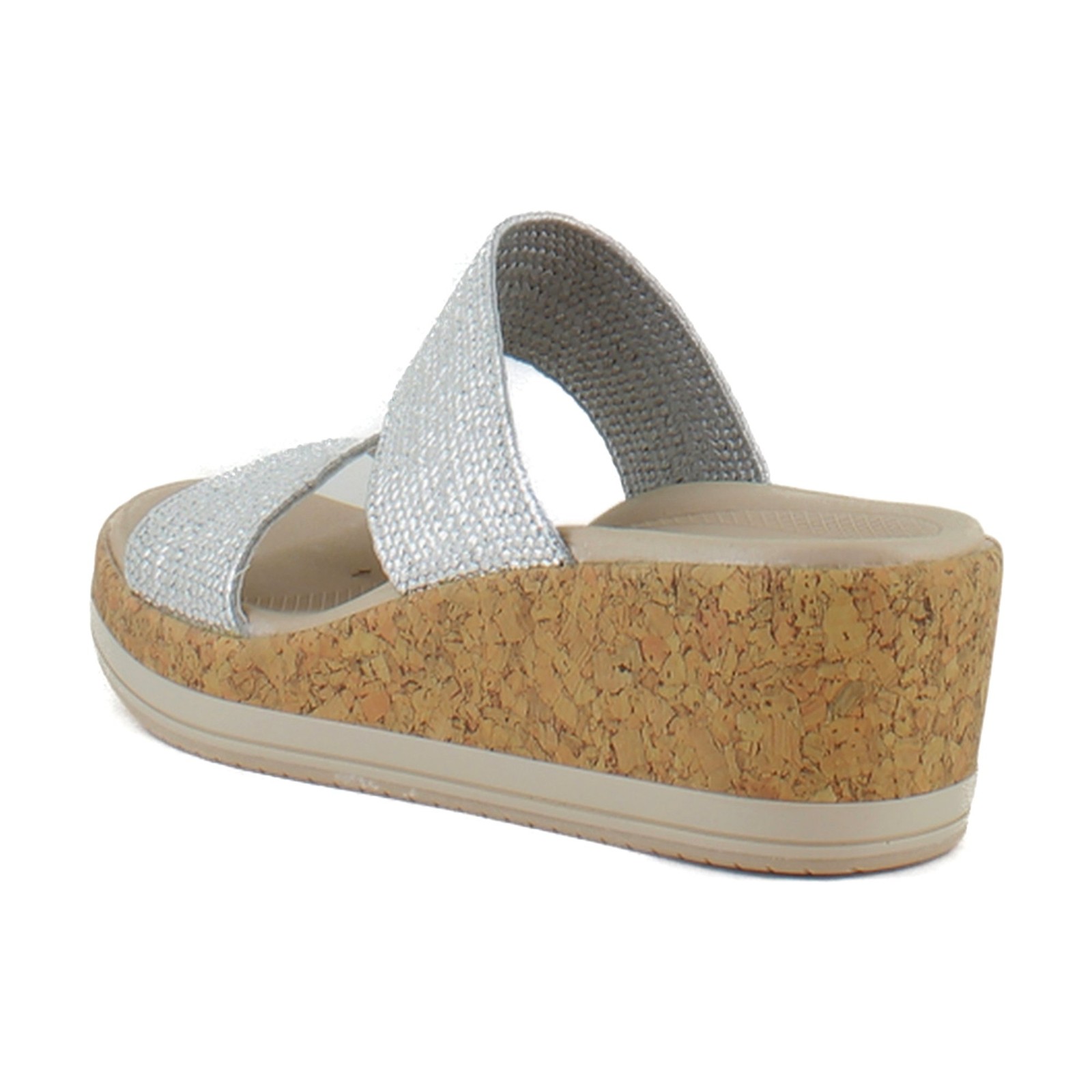 Bzees Resort Womens Sandals Silver
