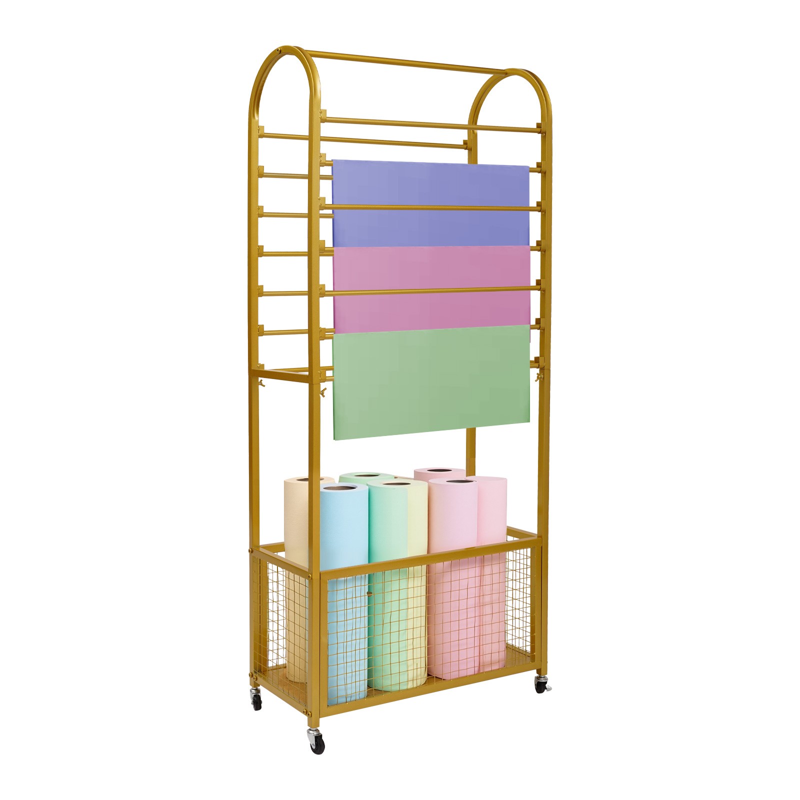 Flower Wrapping Paper Storage Stand Holder Organizer Rack Ribbon Display Stand