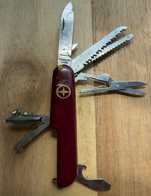 Vintage Diamond Superior Multitool Knife Featuring 11 Tools