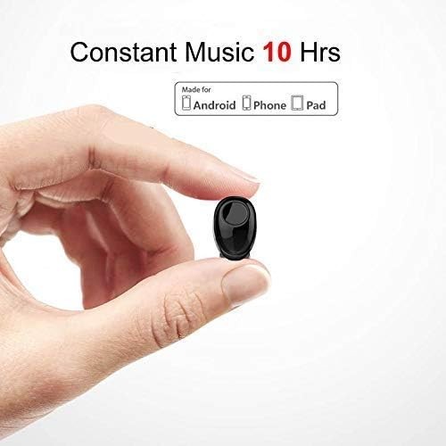 NVAHVA Bluetooth Earbud 10 Hrs Playtime, Single Wireless Earphone, Mini Drivi...
