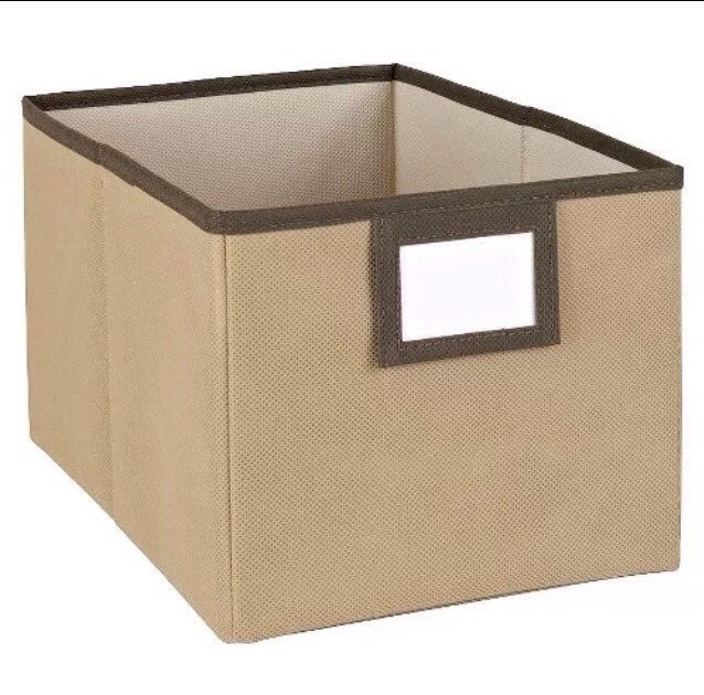 Closetmaid Fabric Bin 1 Pack Mocha #5064 6.9 " H x 8.0 " W x 11" L