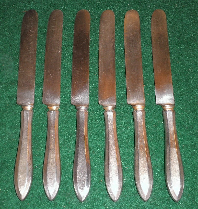 Vintage Community Silverplate Flatware 6 Dinner Knives Silverware