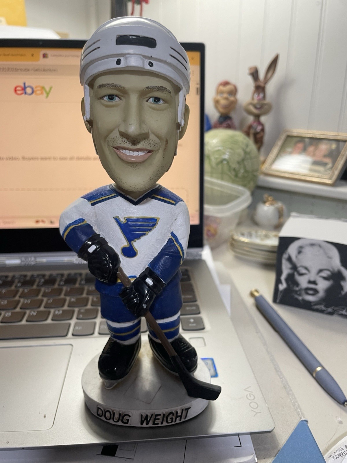 DOUG WEIGHT Bobble Head Hand Painted Bobble Dobbles FLYERS