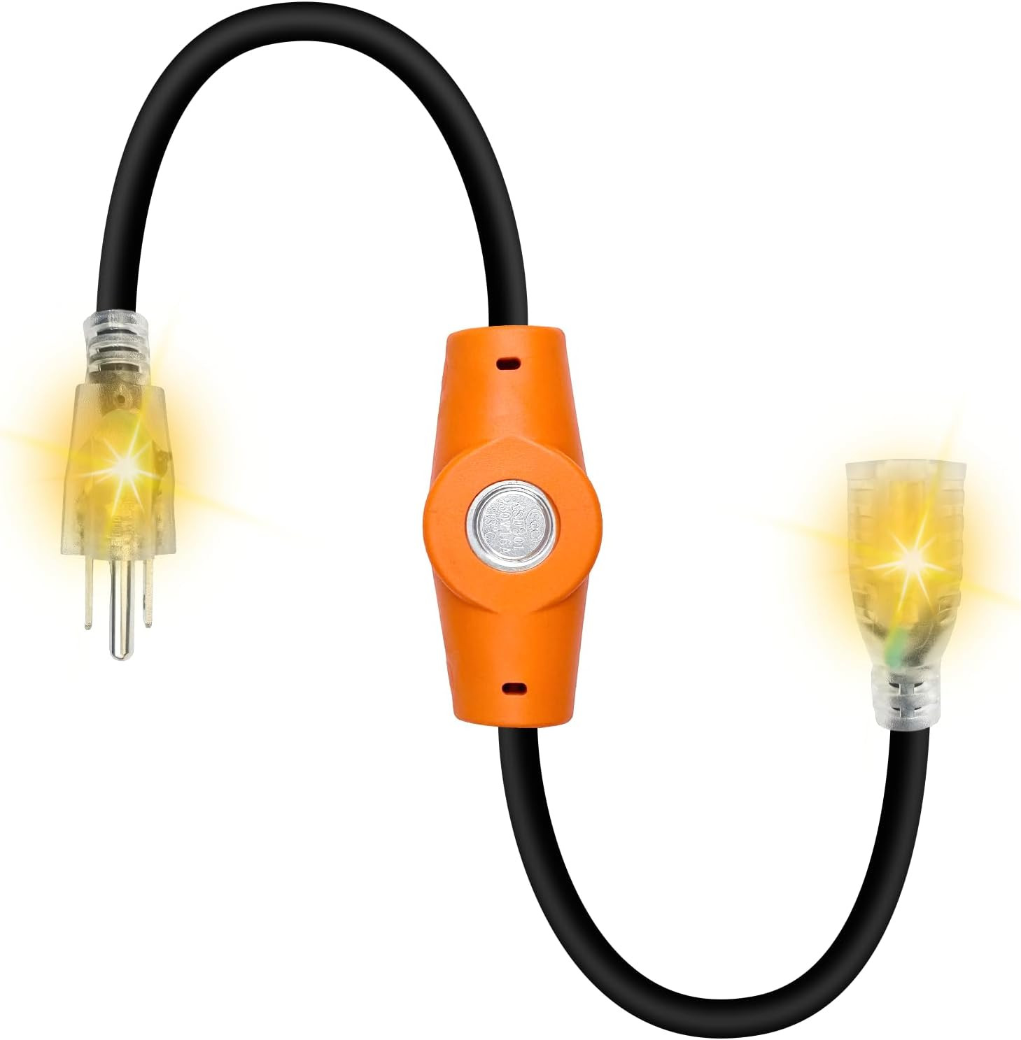 MAXKOSKO 1PC 120V 15A Temperature Controlled Extension Cord, Heat Cable Controll