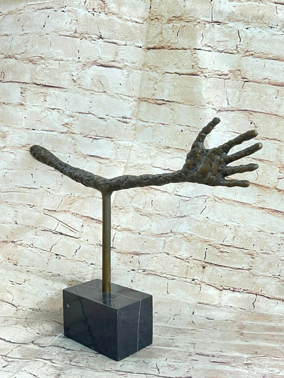 100% Solid Bronze Sculpture Rare Hand Classic Artwork Home/Office Decor Artwork