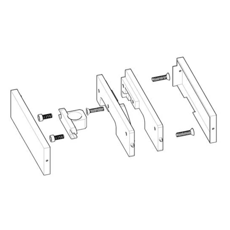 CUP-002, Top Glass Door Patch Fitting