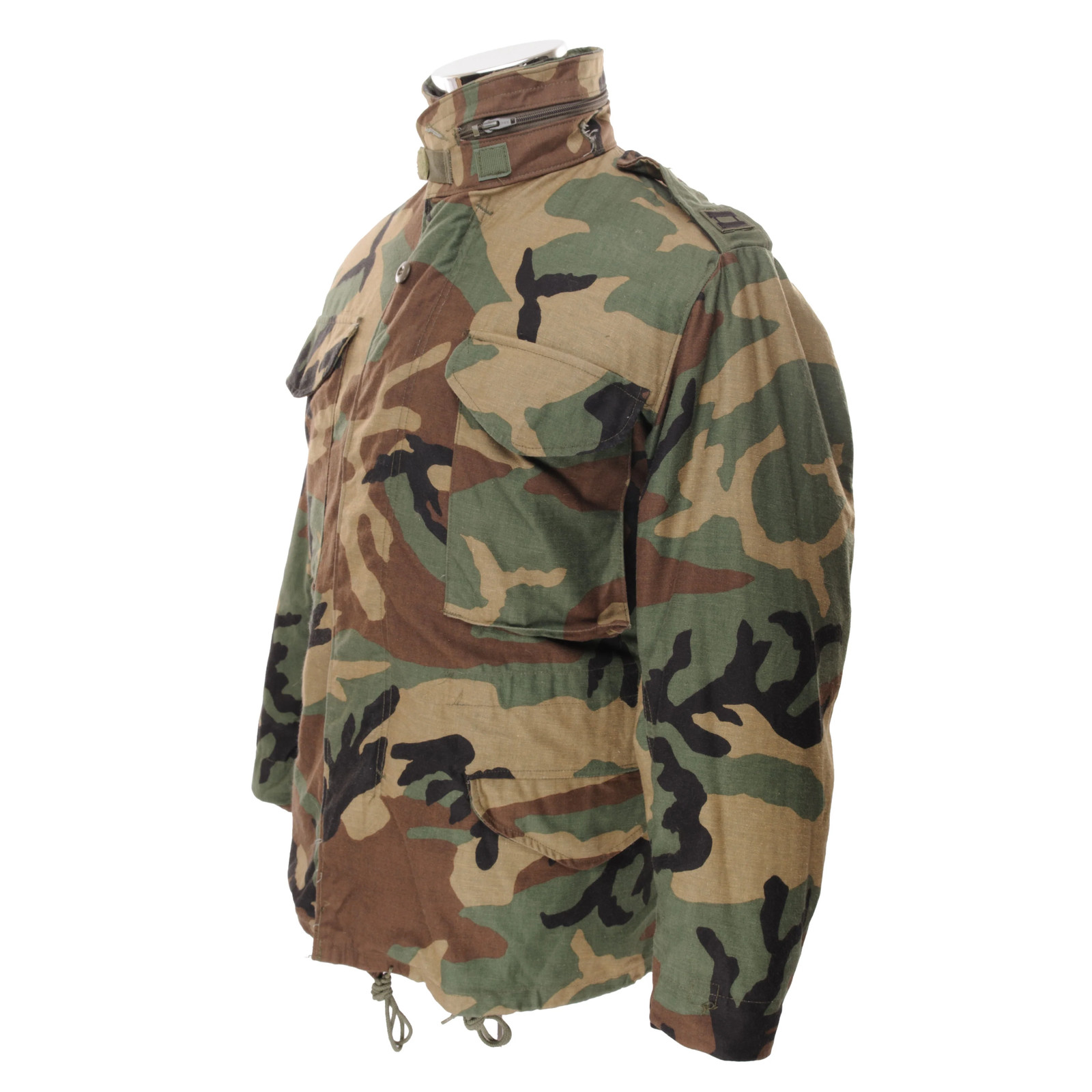 VINTAGE US ARMY M65 WOODLAND CAMO FIELD JACKET 1991 SIZE XS SHORT
