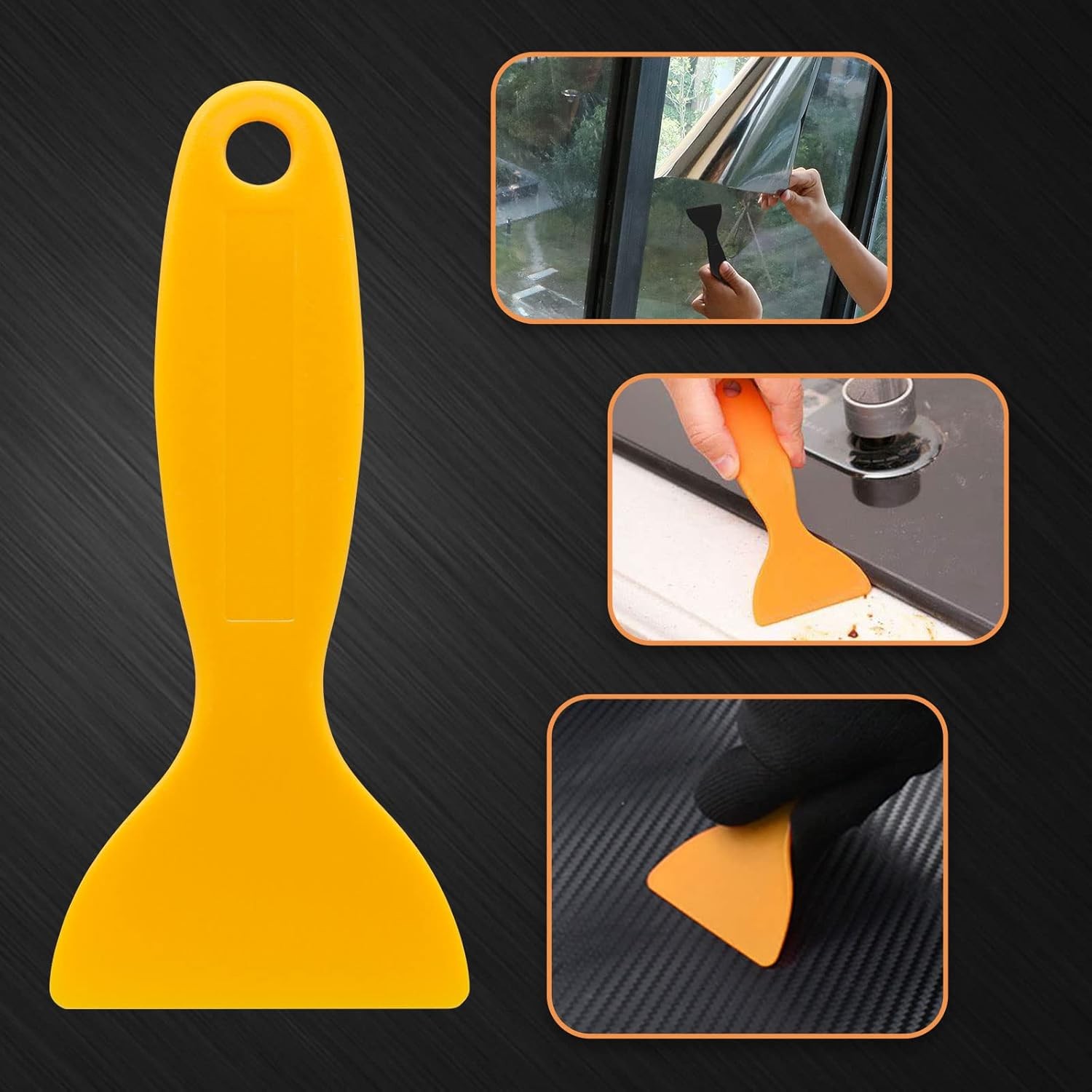 12pc Plastic Scraper Tool Set Putty Knife Paint Decal Remover 3D Resin Scraper