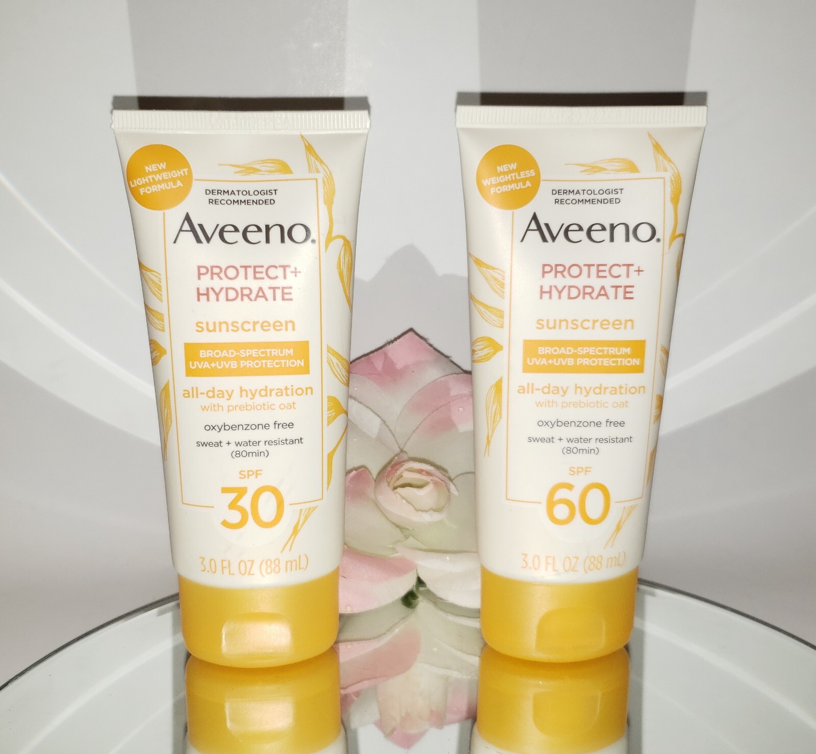 Aveeno Protect + Hydrate Sunscreen Lotion SPF 30 or 60 Oxybenzone Free 3oz PICK