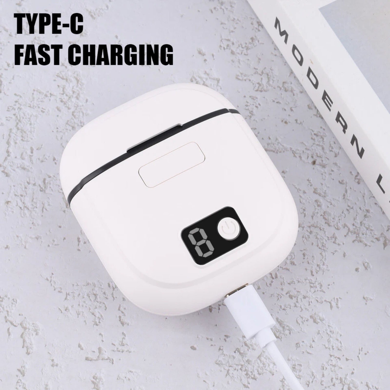 Automatic Electric Nail Grinder 3 Speed Modes Digital Control for Home Use