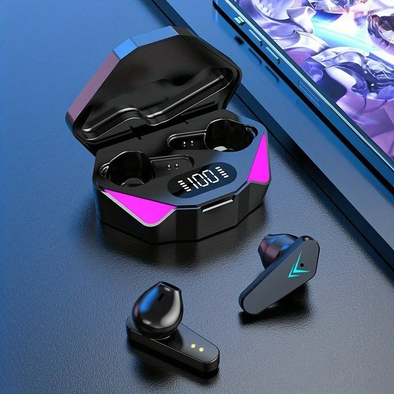 TWS Bluetooth Earbuds Waterproof Bluetooth 5.1 Headset Noise Cancelling Wireless