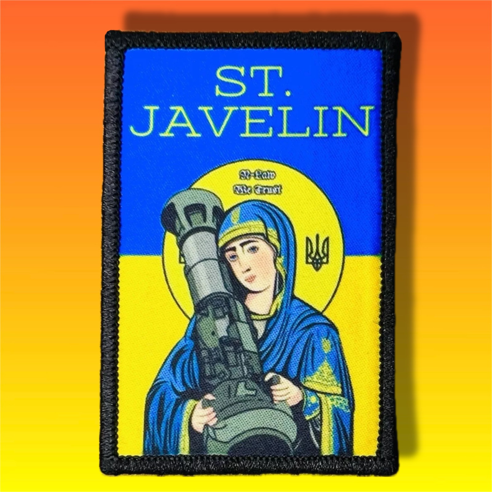 Ukraine Saint Javelin Morale Patch / Military Badge Tactical Hook & Loop 103