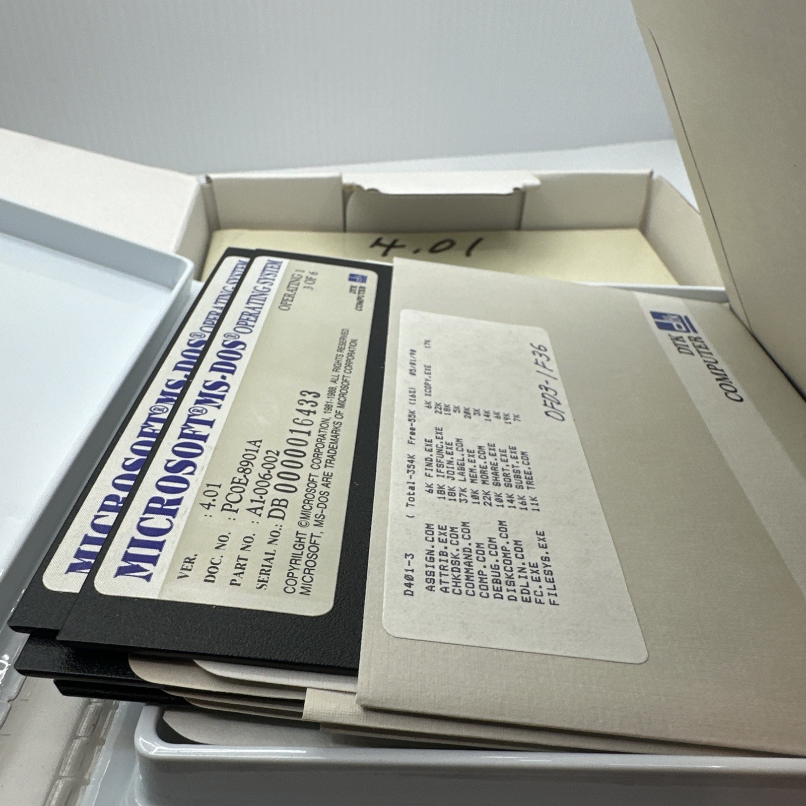 microsoft ms-dos dtk computer 4.01
