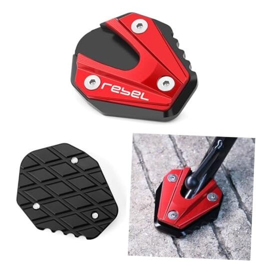 Motorcycle Fit For Rebel300 Rebel500 CMX300 CMX500 2021 2022 2023 Kickstand Red