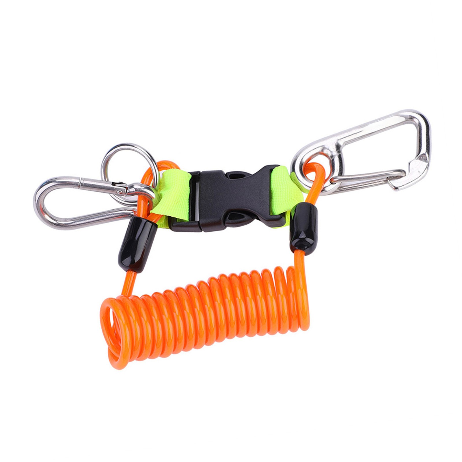 Keep Diving Anti Lost Spring Coil Lanyard Safety Emergency Tool With Quick