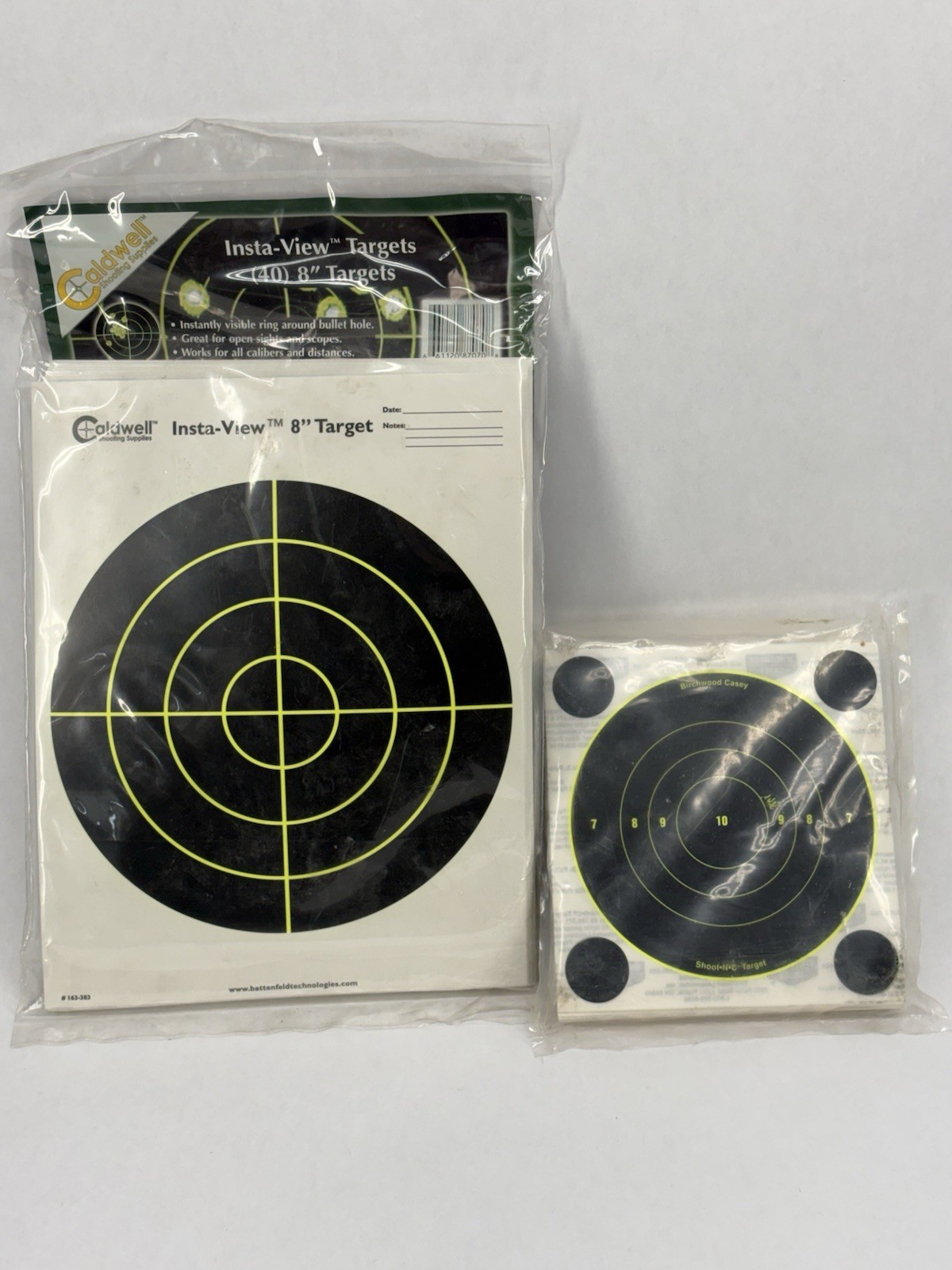 Caldwell 8” + Shoot-N-C 5.5” Reactive Targets Lot 140 Total Sealed