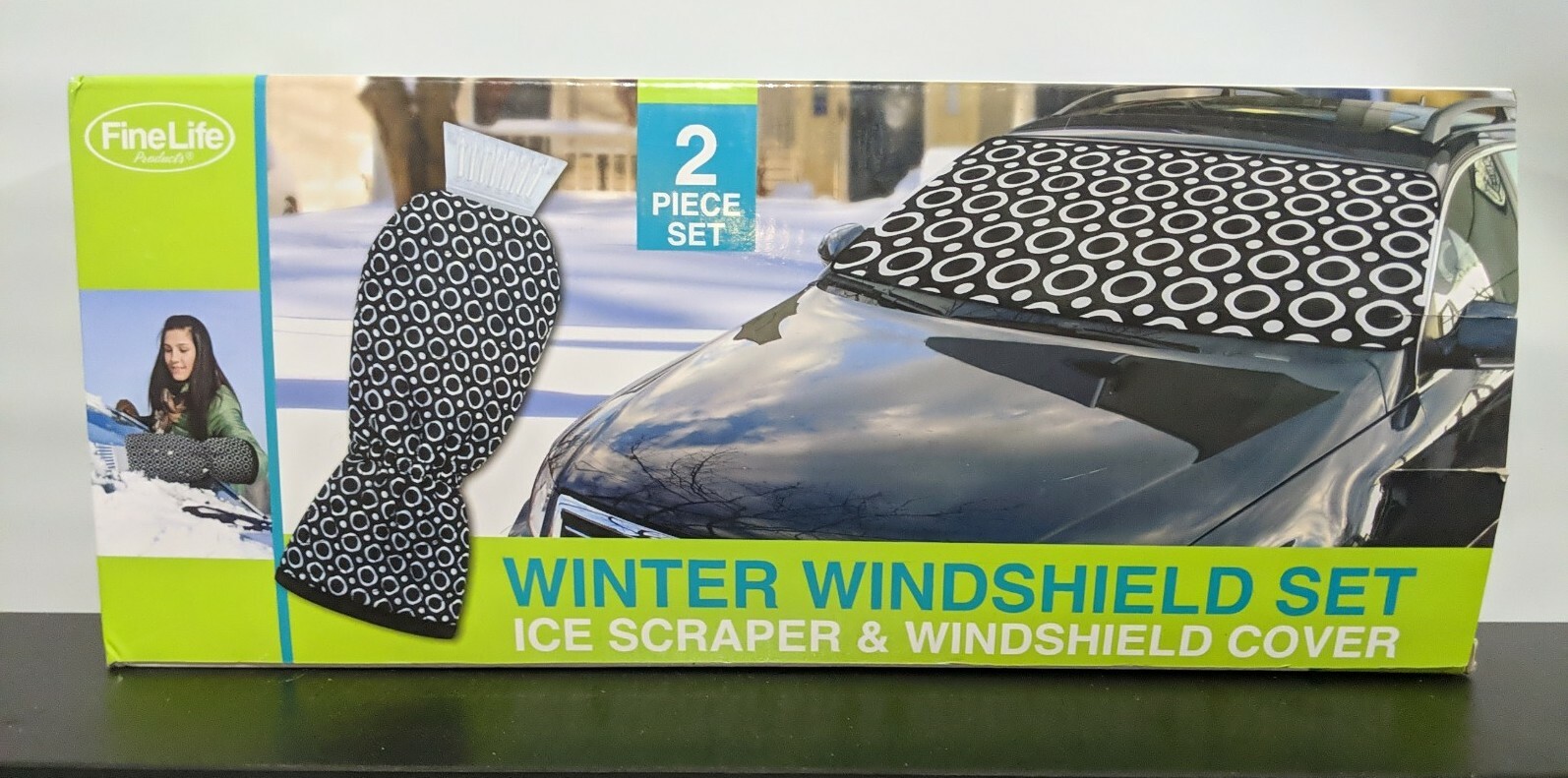Winter Windshield Set - Ice Scraper & Windshield Cover - FineLife