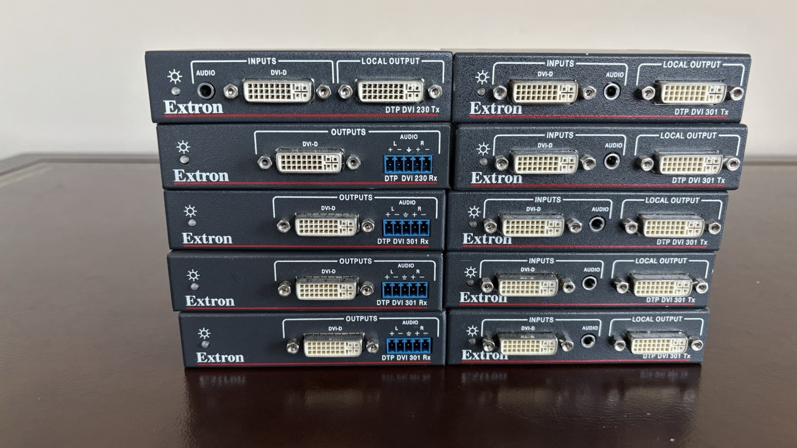 LOT OF 10  Extron DTP DVI  W/NO  power supply. SEE PICTURES FOR DETAILS